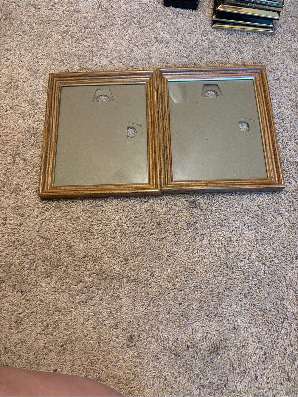 Wood Grain  Picture Frame - Brown x2